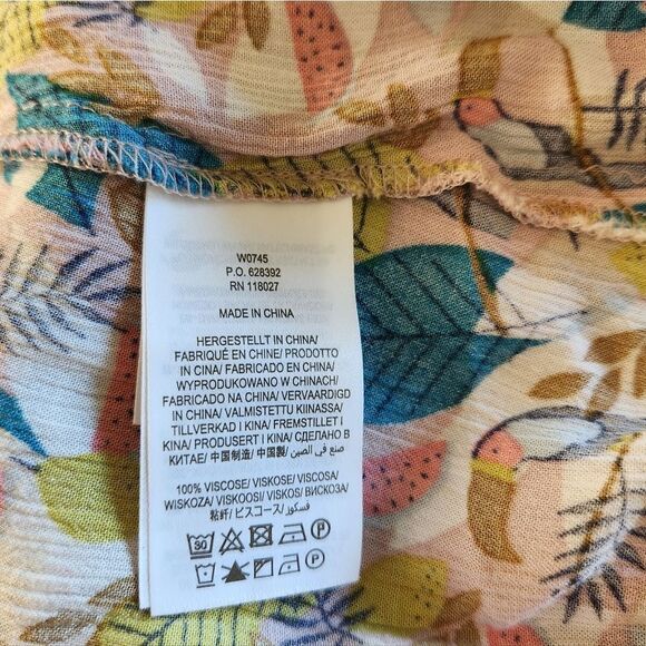 Boden Susannah Smocked Toucan Print Dress Size 14L - Picture 9 of 9